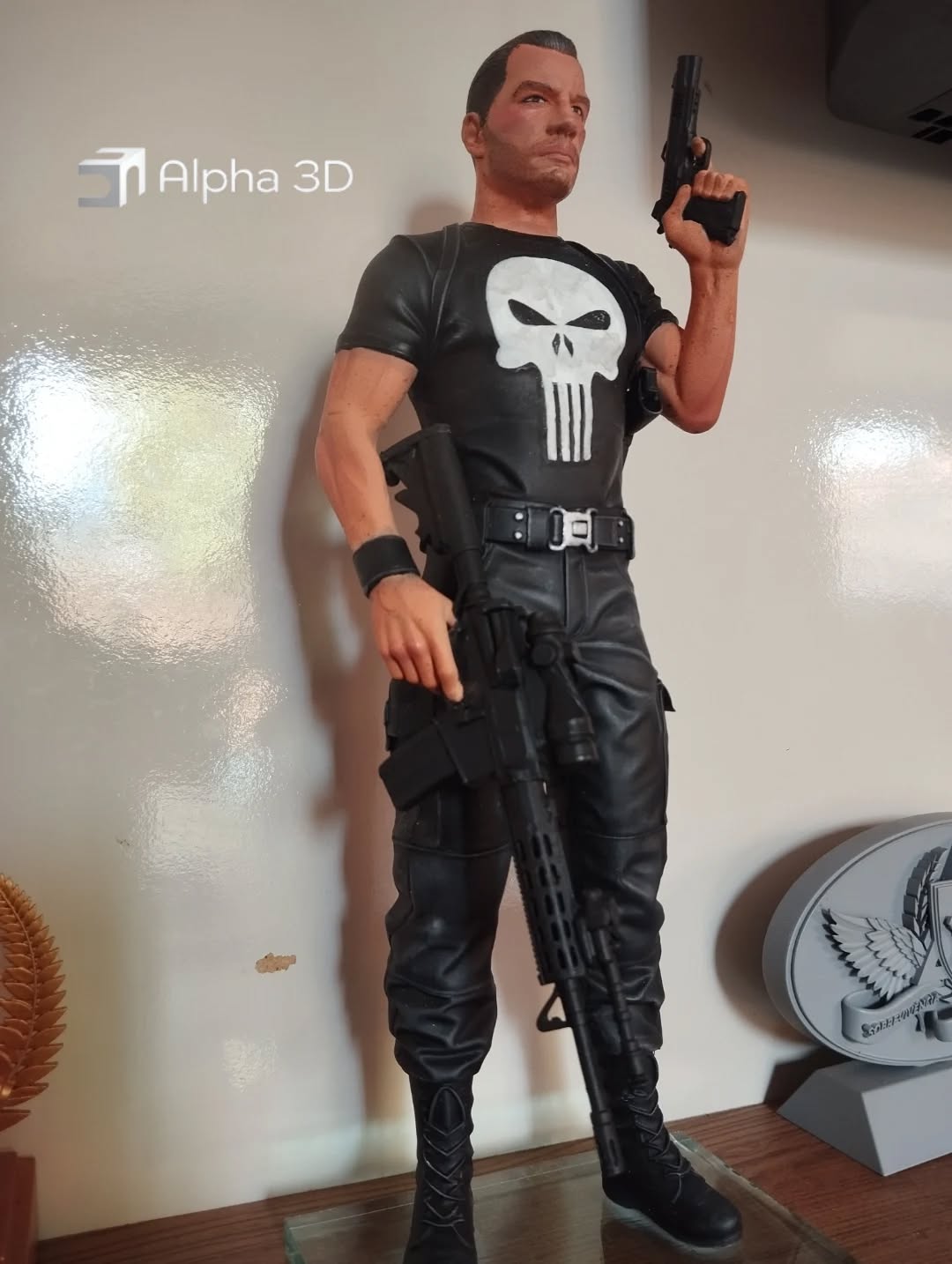Trabalho real da Alpha 3D com action figure personalizada